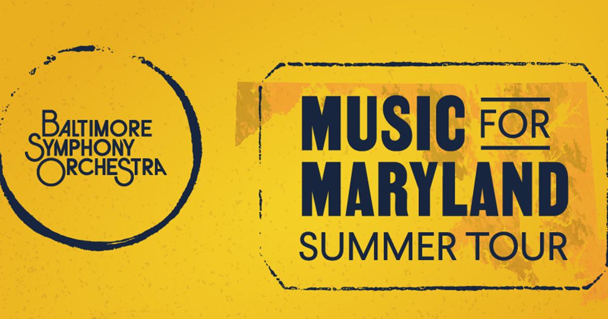 BSO Brings 'Music For Maryland' Tour To SU July 16 - Wednesday June 12 ...